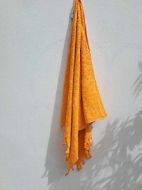 Εικόνα της Noidinotte Βαμβακερή Πορτοκαλί Πετσέτα Θαλάσσης Με Κρόσια 170X90.