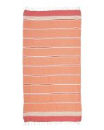 Εικόνα της Inart Ble Πετσέτα Θαλάσσης Παρεό με Κρόσσια σε Πορτοκαλί χρώμα 170x90cm 5-46-807-0087
