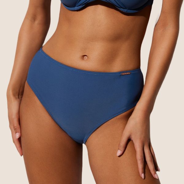 Εικόνα της Ysabel Mora Bikini Slip Ψηλόμεσο Μπλε 82609