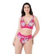 Εικόνα της Dorina Vanua Levu High Leg Brief Φούξια Φλοράλ.