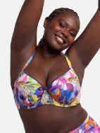 Εικόνα της Dorina Miquela Ραφ Φροράλ Bikini Top Με Μπανέλες.