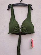 Εικόνα της Blu4u Χακί Bikini Top Χωρίς Μπανέλες Cup D.