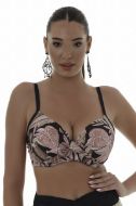 Εικόνα της Bluepoint Bikini Σουτιέν με Ενίσχυση Floral Black Cup E 25066074E-02