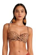 Εικόνα της Blu4u Strapless Bikini Top Χρυσό Cup D 25366212D-20