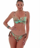 Εικόνα της Bluepoint Strapless Bikini Top Floral Πετρόλ 25066057D-09
