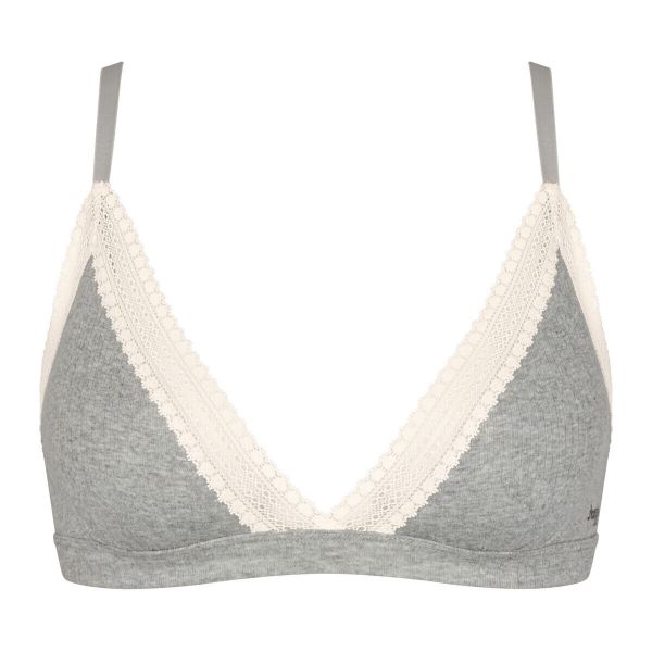Εικόνα της Sloggi Go Ribbed Organic Cotton Bralette Γκρι.