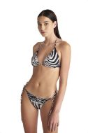 Εικόνα της Blu4u Set Bikini Τριγωνάκι Animal Print Μαυρο-μπεζ 25357702-02
