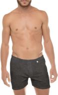Εικόνα της Walk Ανδρικό boxer φαρδύ γκρι σκούρο 100% βαμβάκι. Με εσωτερικό λάστιχο, άνοιγμα & ένα κουμπί.