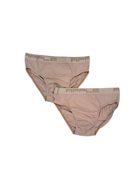 Εικόνα της 2Pack Apple Slip Μπεζ Cotton.