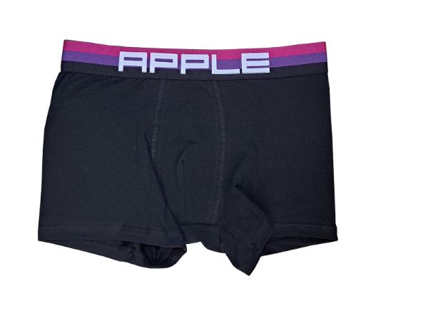 Εικόνα της Μαύρο Apple boxer Black-Mauve.