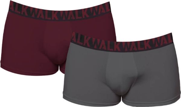 Εικόνα της Walk W1755 Ανδρικά Μποξεράκια Γκρι / Γκρενά 2Pack