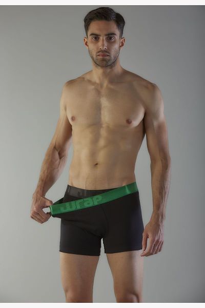 Εικόνα της My Wrap Ανδρικά Μποξεράκια Μαύρα 2Pack 520717 Green/Black