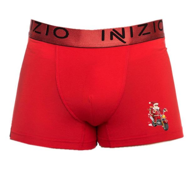 Εικόνα της Inizio Ανδρικό Μποξεράκι Κοκκινο με Σχέδια 4500-38