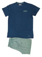 Εικόνα της Noidinotte πετρόλ/βεραμάν ανδρική πιτζάμα.