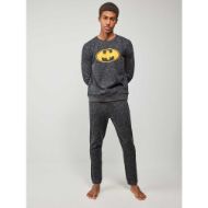 Εικόνα της Gisela Χειμερινή Ανδρική Πιτζάμα Βαμβακερή Μαύρη Μελανζέ 2/20244