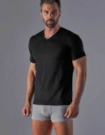 Εικόνα της Wrap Ανδρικές Φανέλες Black 2Pack 311003-BLACK