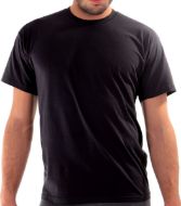 Εικόνα της Plus Size Apple Βαμβακερό Μαύρο Κοντομάνικο T-shirt.