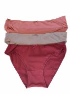 Εικόνα της 3Pack Ider Βαμβακερά Γυναικεία Slip Bikini Redwine/Σάπιο Μήλο/Γκρεζ.