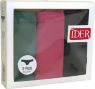 Εικόνα της 3 Τεμάχια Brazilian Ider Μαύρο/Χακί/Φούξια Σκούρο.