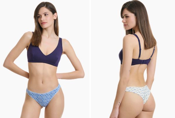 Εικόνα της 2Pack Walk Brazil Rio Slip Σιέλ/Εκρού Με Σχέδια.