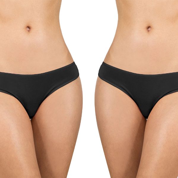 Εικόνα της Walk Γυναικεία Slip 2Pack Μαύρα W2012-0202