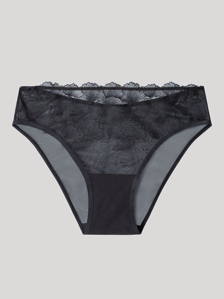 Εικόνα της Gisela Μαύρο Slip Brief Με Δαντέλα.
