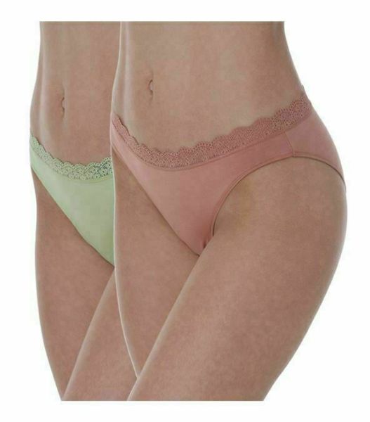 Εικόνα της Apple Γυναικεία Slip Tai 2Pack με Δαντέλα Green Pastel/ Powder APP-0222300-105