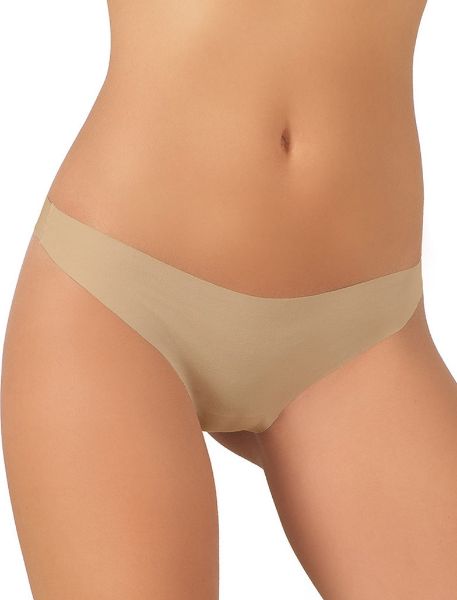 Εικόνα της Jadea Μπεζ String χωρίς ραφές.