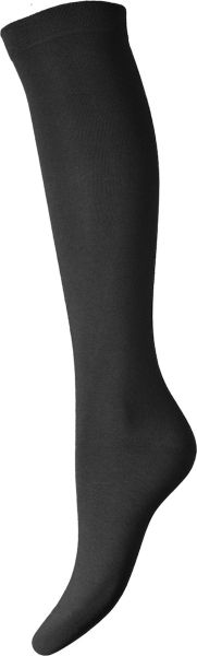 Εικόνα της Walk Γυναικείες Κάλτσες Μαύρες Βαμβακερές Μέχρι Το Γόνατο Χωρίς Λάστιχο.