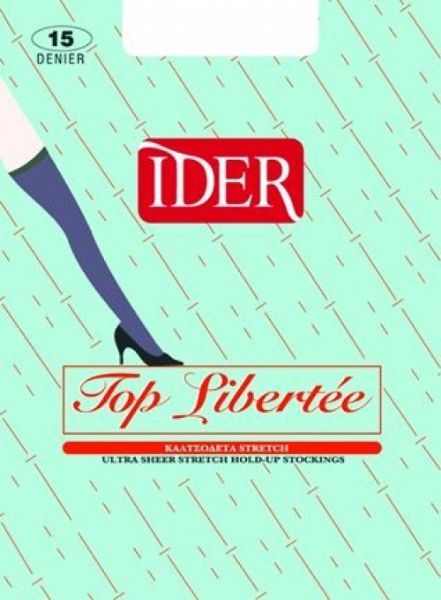 Εικόνα της IDER Top Libertee Nylon Γυναικείο Καλσόν 15 Den Μαύρο 1305