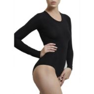 Εικόνα της Dreams γυναικείο κορμάκι μαύρο μακρυμάνικο με κλειστή λαιμόκοψη. (747)