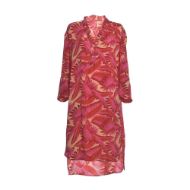 Εικόνα της Ble Resort Collection Φούξια Φλοράλ Μακριά Πουκαμίσα.