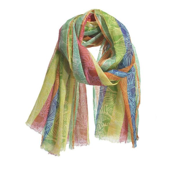 Εικόνα της BLE RESORT COLLECTION ΦΟΥΛΑΡΙ/ΠΑΡΕΟ RAINBOW 180Χ100 (100%COTTON).