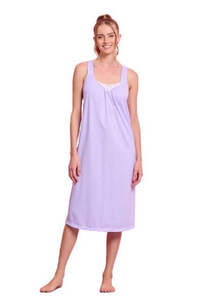 Εικόνα της Jeannette Lingerie Καλοκαιρινό Γυναικείο Νυχτικό Λιλά 7817