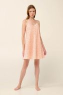 Εικόνα της Vamp Καλοκαιρινό Βαμβακερό Γυναικείο Νυχτικό Salmon 22226