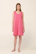 Εικόνα της Vamp Καλοκαιρινό Βαμβακερό Γυναικείο Νυχτικό Pink Dove 22257