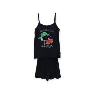 Εικόνα της Γιώτα Μαύρο Βαμβακερό Γυναικείο Babydoll.