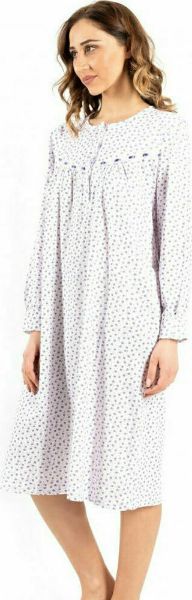 Εικόνα της Γιώτα Κλασικό Νυχτικό Βαμβακερό Φλοράλ.