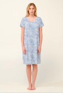 Εικόνα της Vamp Καλοκαιρινό Γυναικείο Νυχτικό Γαλάζιο Micromodal 22013