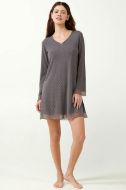 Εικόνα της Vamp Χειμερινό Γυναικείο Νυχτικό Γκρι 21815