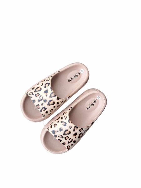 Εικόνα της Noidinotte Μπεζ Λεοπάρ Παντόφλες.