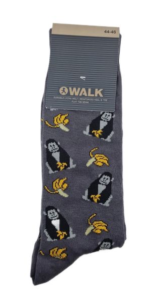 Εικόνα της Walk Ανδρικές Κάλτσες Γκρι Σκούρο W1064-30-10