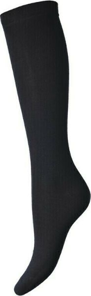 Εικόνα της Walk Γυναικείες Μονόχρωμες Κάλτσες Μαύρες Bamboo Μέχρι Το Γόνατο.