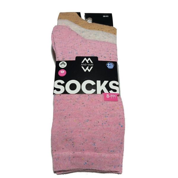 Εικόνα της ME-WE Γυναικείες Κάλτσες Πολυχρωμο 1-2510-2