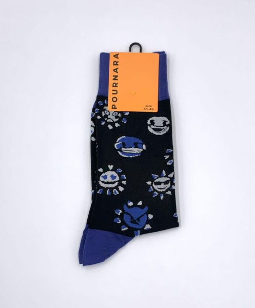 Εικόνα της Pournara Ανδρικές Κάλτσες Μαυρο 3020P