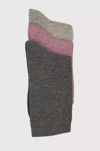 Εικόνα της ME-WE Γυναικείες Κάλτσες Γκρι 3Pack 1-2510-1