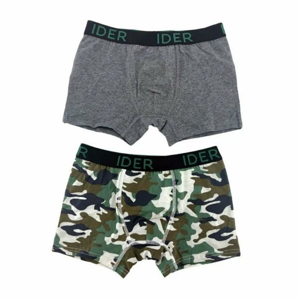 Εικόνα της IDER Παιδικό Σετ με Μποξεράκια για Αγόρι Πολύχρωμα Καμουφλάζ 3100-2P2205 2τμχ