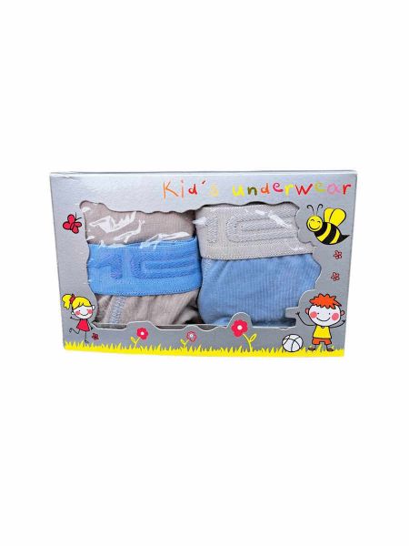 Εικόνα της 2Pack Boxer Mei Βαμβακερά Γκρι/Σιέλ.