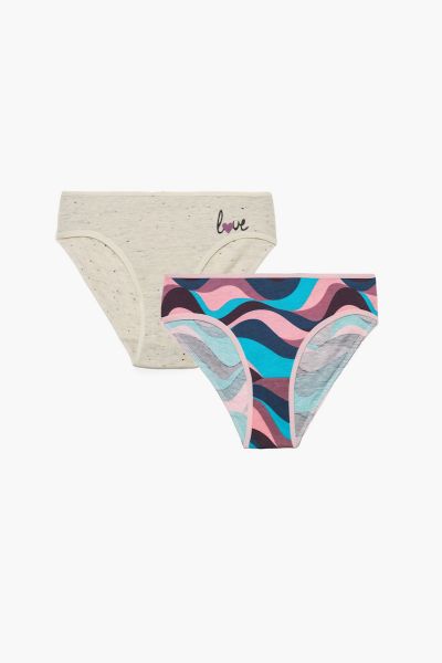 Εικόνα της Pretty Baby Σετ Παιδικά Βρακάκια Εκρού 17636