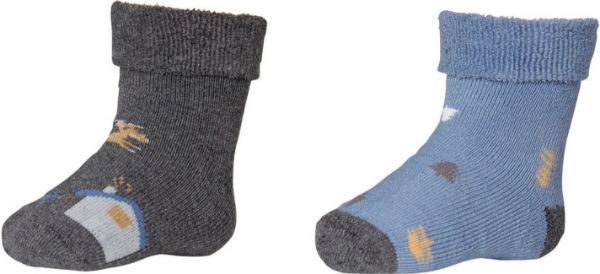 Εικόνα της 2 ΖΕΥΓΗ Ysabel Mora βρεφικές κάλτσες πετσετέ ανθρακί/ραφ.